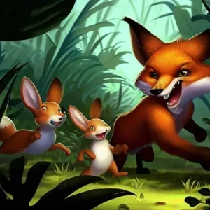 Fox and Rabit Short Moral Story in Hindi for Class 8