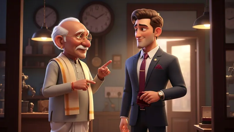 ईमानदार बूढ़ा घड़ीसाज़ जल्दी काम करने से मना करते हुए - हिंदी नैतिक कहानी